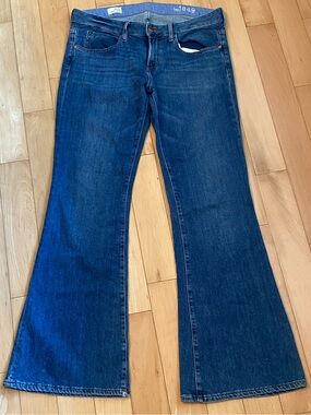 Gap 1969 Vintage Flare Jeans Women's Size‎ 31/12 Dark Wash Bootcut Bell Bottom